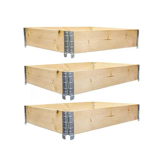 Custom Plywood Collapsible Wooden 4-Hinges Pallet Collars