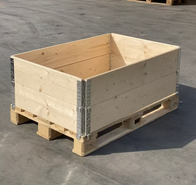 Collapsible Wooden Pallet Collars with 4 Hinges