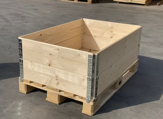 Collapsible Wooden Pallet Collars with 4 Hinges