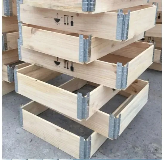 Industrial Folding Wooden Box Hinged Pallet Collars