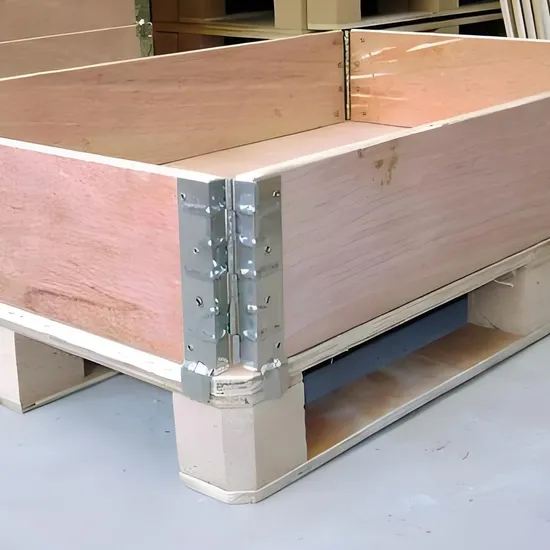 Custom Plywood Collapsible Wooden 4-Hinges Pallet Collars